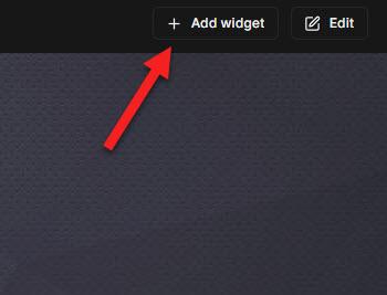 Add Widget