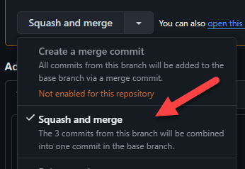 Pull Request Squash and Merge